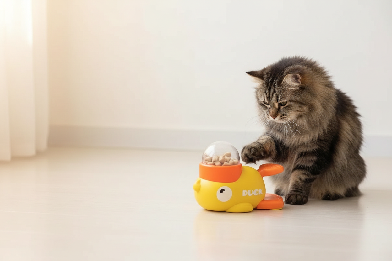 Hero Banner - Cat with Duck Pedal